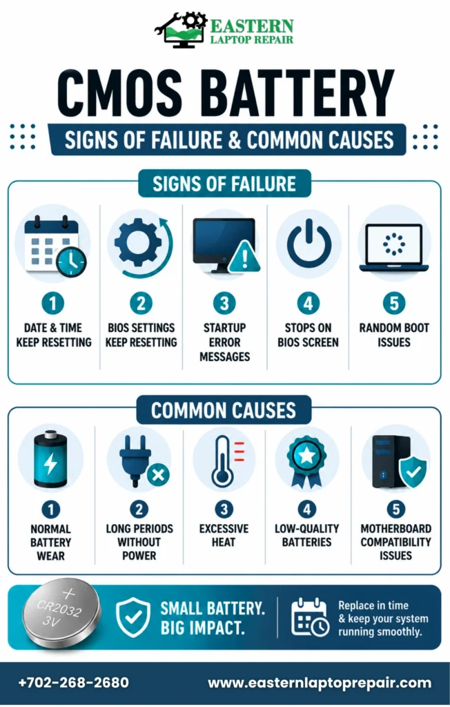 CMOS battery symptoms